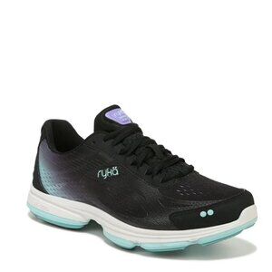 Ryka Women's Devotion Plus 2 Walking Shoe Size 8 Black/Green/Purple